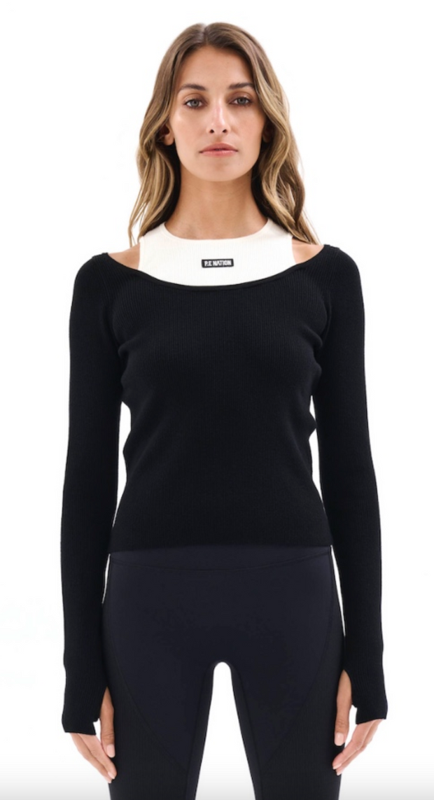 PE Nation Parallel Knit Top