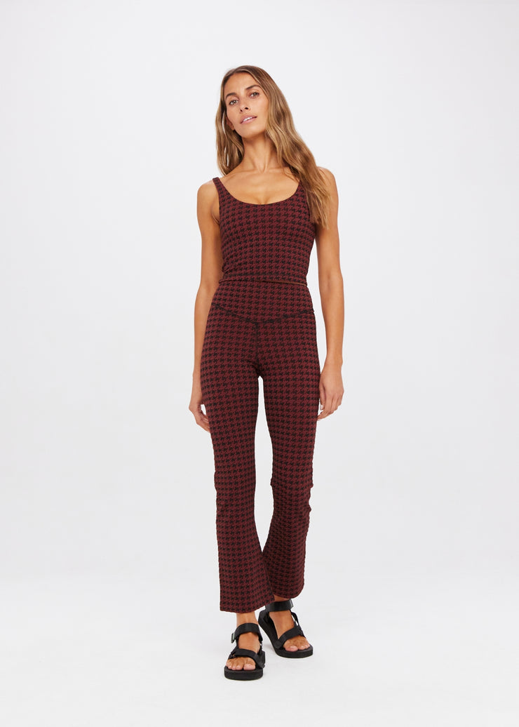 The Upside Houndstooth Thia Cropped 
