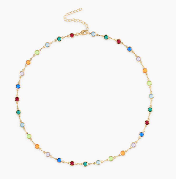 Alexa Leigh Multicolor Station Necklace-Women-LABL VB/The Collective